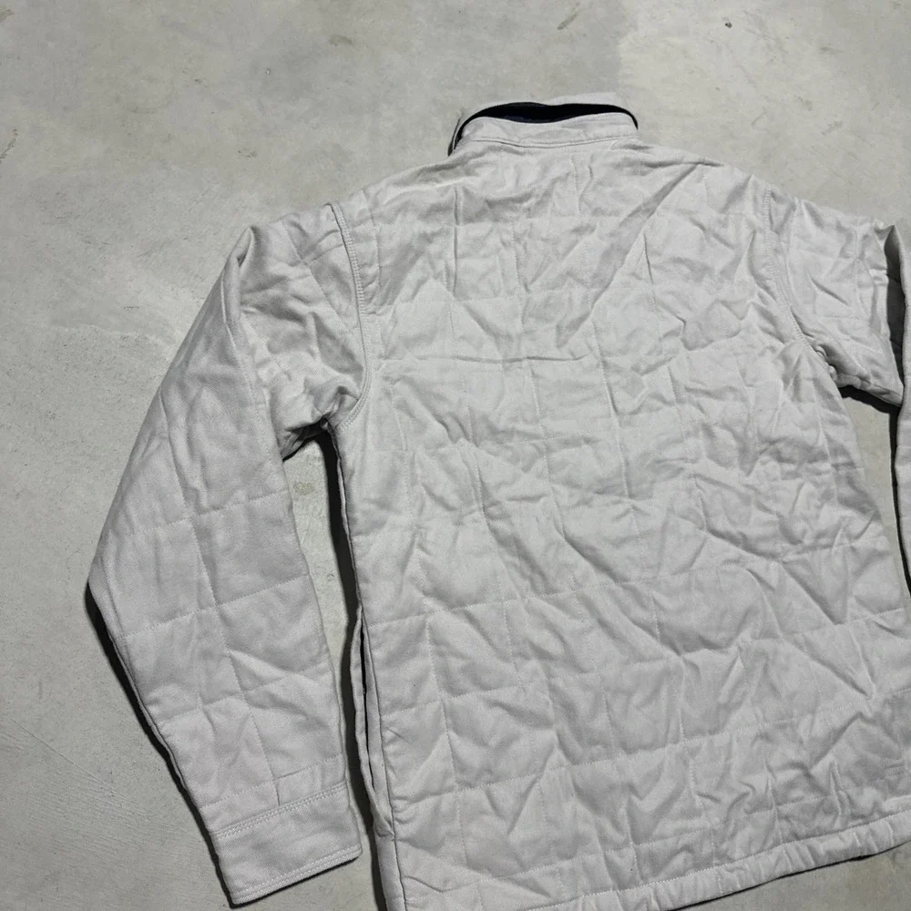 Columbia Landroamer Jacket Men's SZ M Tan Quilted Shacket Button Up Outdoor